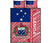 Samoa Flag Polynesian Quilt Bed Set - Polynesian Pride