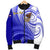 American Samoa Polynesian Custom Personalised Personalized Men's Bomber Jacket - Bald Eagle (Blue) - Polynesian Pride