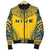 Niue Flag Polynesian Chief Men's Bomber Jacket - Polynesian Pride