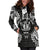 Niue Polynesian Hoodie Dress Map Black - Polynesian Pride