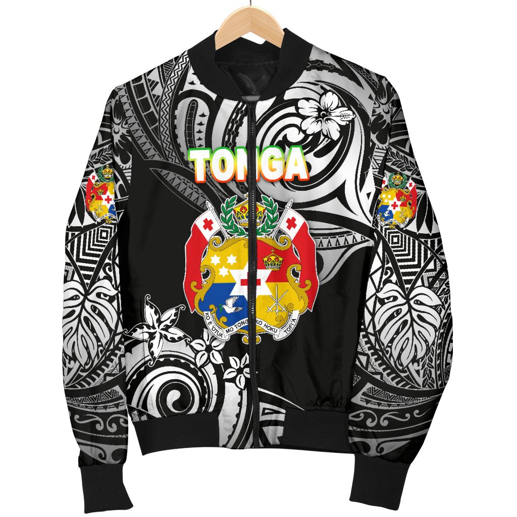 Mate Ma'a Tonga Rugby Women's Bomber Jacket Polynesian Unique Vibes - Black - Polynesian Pride