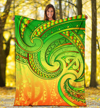 New Zealand Maori Mangopare Premium Blanket Polynesian - Rasta - Polynesian Pride