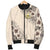 Hawaii Men's Bomber Jacket - The Beige Hibiscus - Polynesian Pride