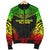 Marquesas Islands Polynesian Chief Men's Bomber Jacket - Reggae Version - Polynesian Pride