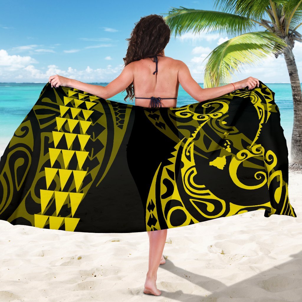 Hawaii Kakau Yellow Polynesian Sarong - Polynesian Pride