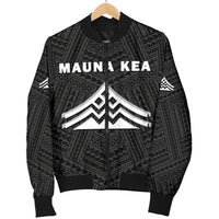 Hawaii Mauna Kea Polynesian Men's Bomber Jacket White - Polynesian Pride