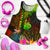 New Caledonia Polynesian Personalised Women's Racerback Tank - Hibiscus and Banana Leaves Art - Polynesian Pride