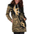 Guam Hoodie Dress - Guam Flag Coconut Tree Gold K4 - Polynesian Pride