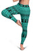 Polynesian Tattoo Tribal Turquoise Hawaii Wonmen's Legging AH - Polynesian Pride