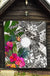 Marshall Islands Premium Quilt White - Turtle Plumeria Banana Leaf - Polynesian Pride