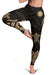 Nauru Women's Leggings - Gold Tentacle Turtle - Polynesian Pride