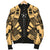 Austral Islands Men Bomber Jackets - Polynesian Tattoo Gold - Polynesian Pride