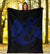 Anchor Blue Poly Tribal Premium Blanket - Polynesian Pride