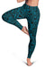 Polynesian Kakau Turtle Blue Hawaii Women's Leggings AH - Polynesian Pride