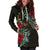 Cook Islands Hoodie Dress - Cook Islands Flag Hibiscus - Polynesian Pride