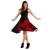 Hawaii Hibiscus Black And Red Women's Dress - Polynesian Pride