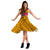 Hawaii Women's Dress - Kanaka Maoli With Hibiscus On Polynesian Patterns (YELLOW) - Polynesian Pride