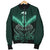 Maori Manaia New Zealand Women Bomber Jacket Turquoise - Polynesian Pride