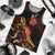 New Caledonia Men Tank Top - Turtle With Blooming Hibiscus Gold Gold - Polynesian Pride