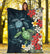 Kanaka Maoli (Hawaiian) Premium Blanket - Sea Turtle Tropical Hibiscus And Plumeria - Polynesian Pride