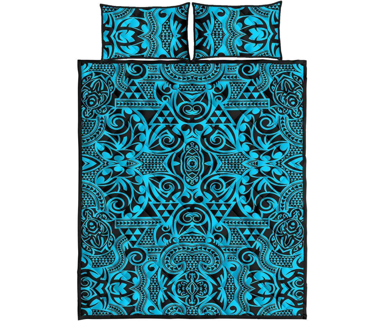 Hawaii Quilt Bed Set Polynesia Kakau Turtle AH - Polynesian Pride