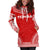 Tonga Women's Hoodie Dress - Polynesian Flag Chief - Polynesian Pride