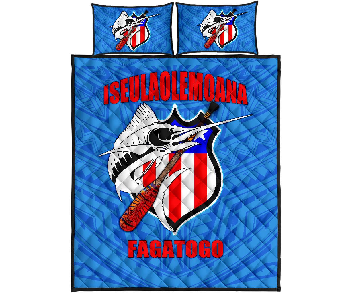 American Samoa Polynesian Quilt Bed Set - Iseulaolemoana Fagatogo - Polynesian Pride
