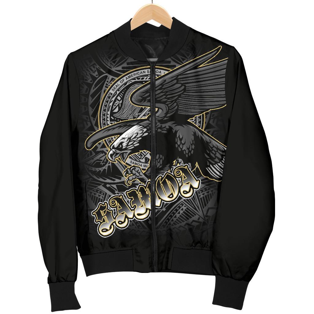 American Samoa Polynesian Eagle Custom Personalised Men's Bomber Jacket - American Samoa Seal - Polynesian Pride