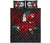 Tahiti Polynesian Quilt Bed Set - Hibiscus and Sea Turtle (Red) - Polynesian Pride