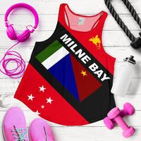 Papua New Guinea Women's Racerback Tank - Milne Bay Province Red - Polynesian Pride