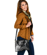 Samoa Shoulder Handbag - Samoa Seal Wave Style (Black) - Polynesian Pride