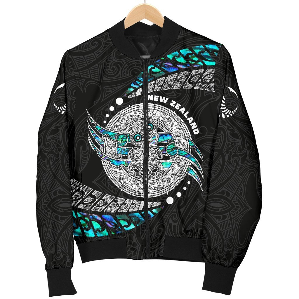 (Custom Personalised) Maori Women's Bomber Jacket Hei Tiki Sport Style - Custom Text and Number - Polynesian Pride