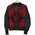 Niue Polynesian Men's Bomber Jacket Map Red - Polynesian Pride