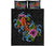 Hawaii Quilt Bed Set - Hawaii Hibiscus Cephalofoil Tattoo Black - Polynesian Pride