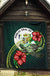 Niue Polynesian Premium Quilt - Green Turtle Hibiscus - Polynesian Pride