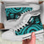 Vanuatu High Top Canvas Shoes - Turquoise Tentacle Turtle - Polynesian Pride