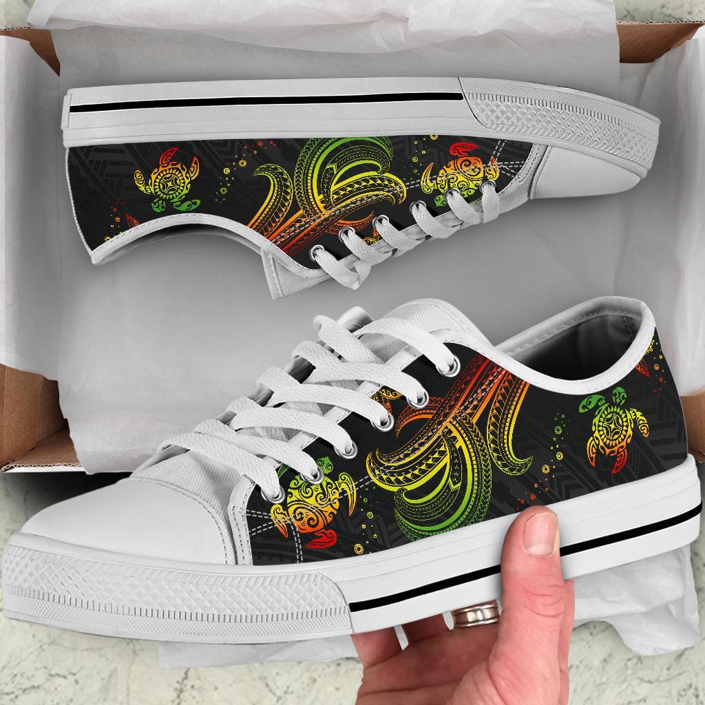 Polynesian Low Top Shoe - Reggae Turtle - Polynesian Pride