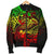 Guam Polynesian Men's Bomber Jacket - Reggae Shark Polynesian Tattoo - Polynesian Pride