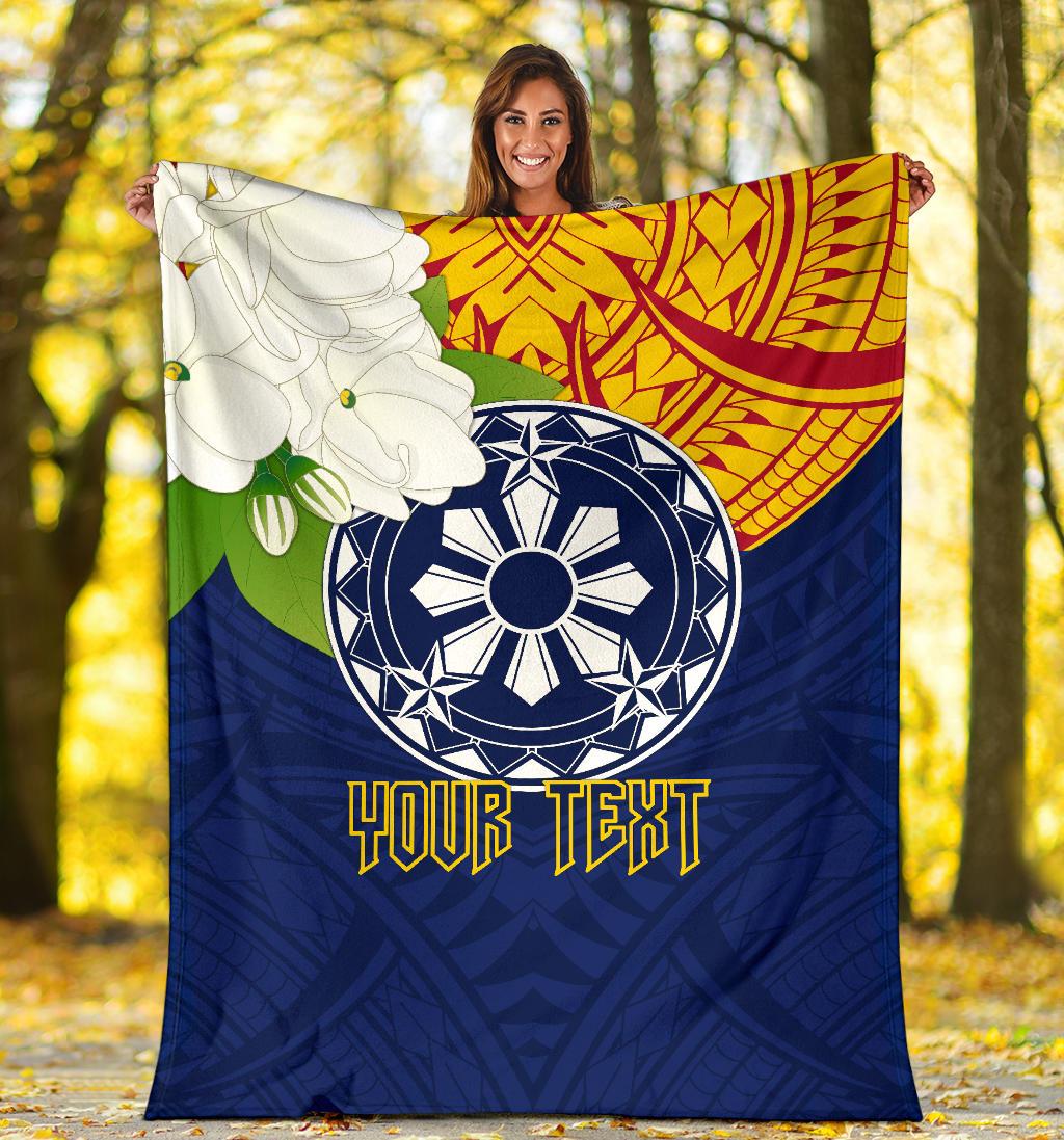 The Philippines Personalised Premium Blanket - Filipino Sampaguita - Polynesian Pride