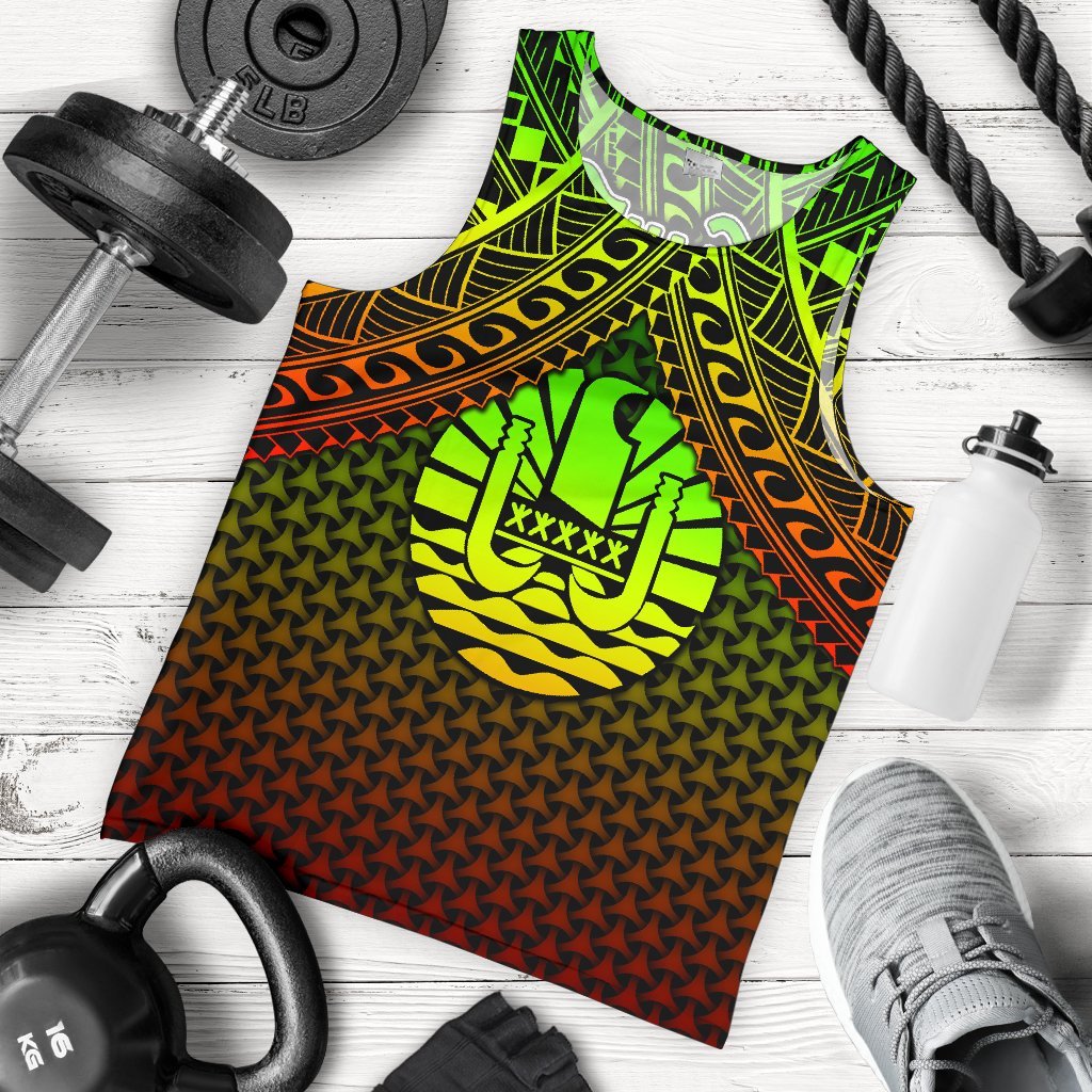 Polynesian Tahiti Men's Tank Top - Reggae Vintage Polynesian Patterns Reggae - Polynesian Pride