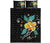 Hawaii Quilt Bed Set - Aloha Hibiscus Art Quilt Bed Set Black - Polynesian Pride