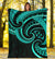 New Zealand Maori Mangopare Premium Blanket Polynesian - Turquoise - Polynesian Pride