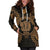 Niue Polynesian Hoodie Dress Map Gold - Polynesian Pride