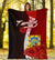 Tuvalu Polynesian Premium Blanket - Coat Of Arm With Hibiscus - Polynesian Pride