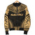 Nauru Polynesian Chief Men's Bomber Jacket - Gold Version - Polynesian Pride