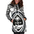 Polynesian Hoodie Dresses - Guam Flag, Seal with Maui Moana Tattoo White - Polynesian Pride