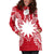 Nauru Polynesian Hoodie Dress Map Red White - Polynesian Pride