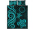 Cook Islands Quilt Bed Set - Turquoise Tentacle Turtle - Polynesian Pride