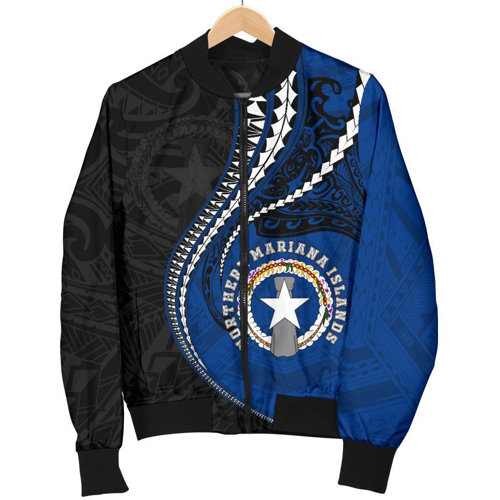Northern Mariana Islands Men's Bomber Jacket Kanaloa Tatau Gen MP Art - Polynesian Pride