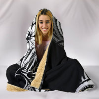 Mate Ma'a Tonga Rugby Hooded Blanket Polynesian Unique Vibes - Black - Polynesian Pride